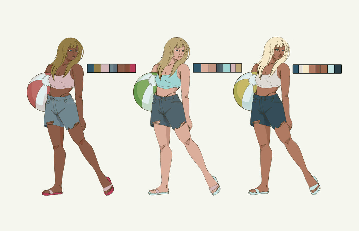 Color Options for beach goer